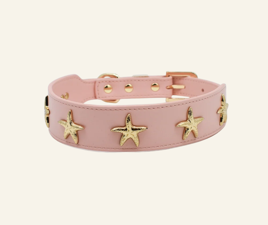 Starfish Collar in Pink & Gold